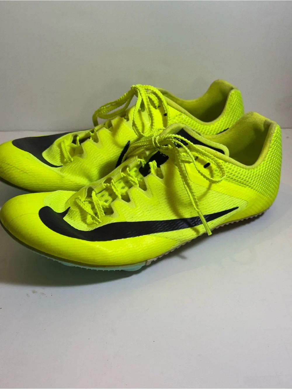 Nike Zoom Rival Sprint Track Shoes Volt Neon Womens 6.5 No Spikes